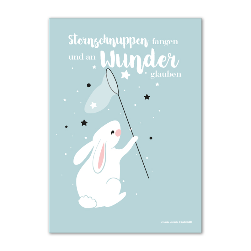 Mini-Poster Sternschnuppen und Wunder (DIN A4)