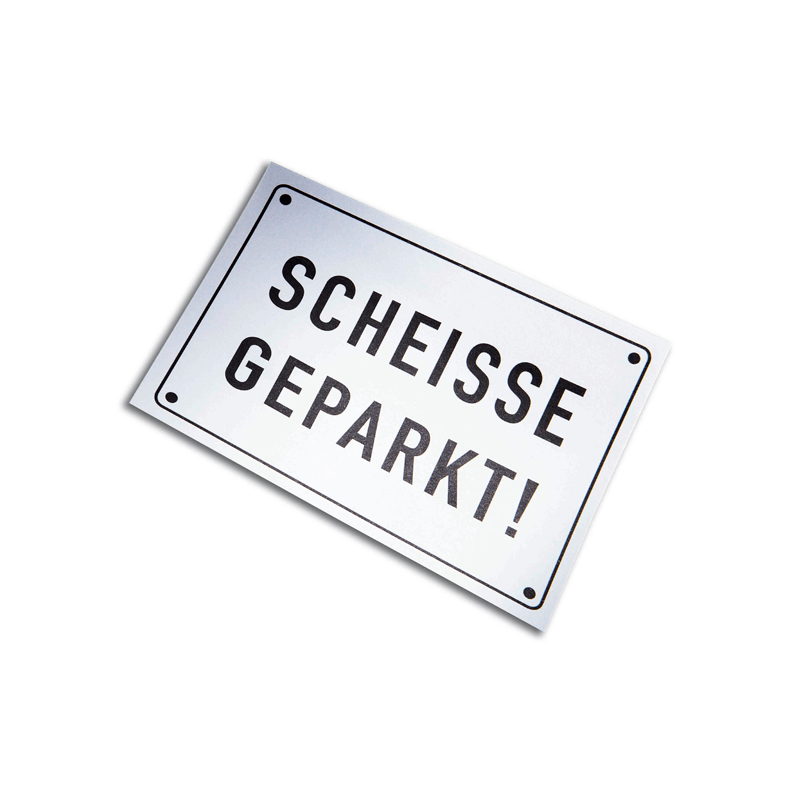 Haftnotizblock SCHEISSE GEPARKT - Produkte Geschenkideen aus dem  Sauerland - WOLL-Onlineshop