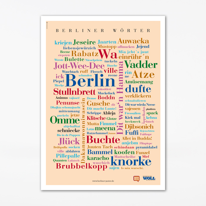 Postkarte Berliner Wörter (DIN A6)