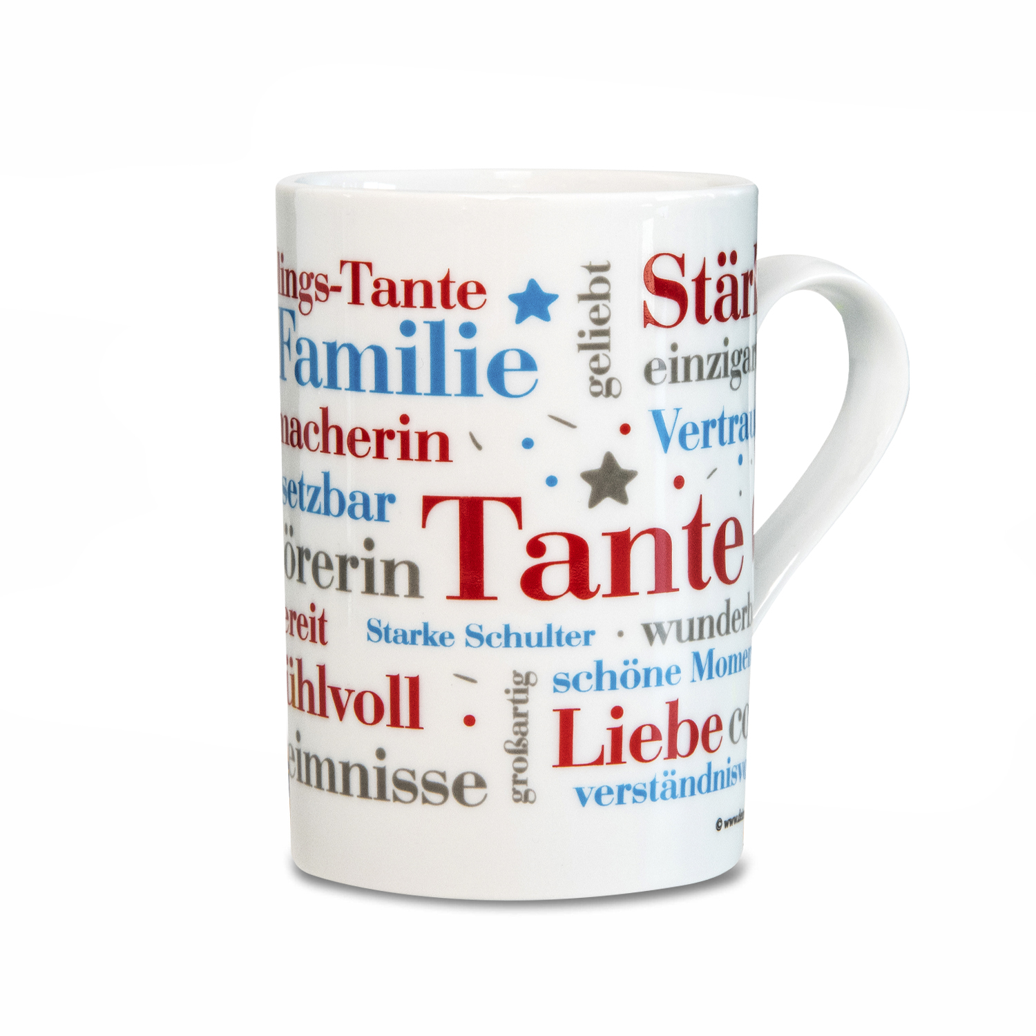 Kaffeebecher Tante Wörter