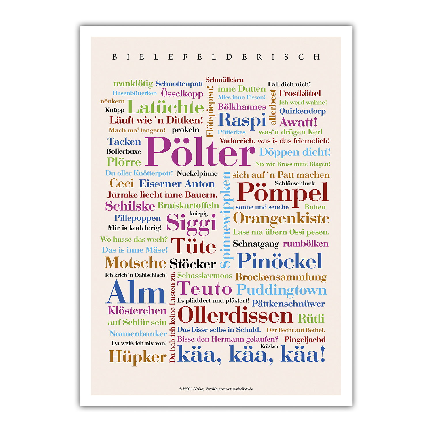 Poster Bielefelder Wörter