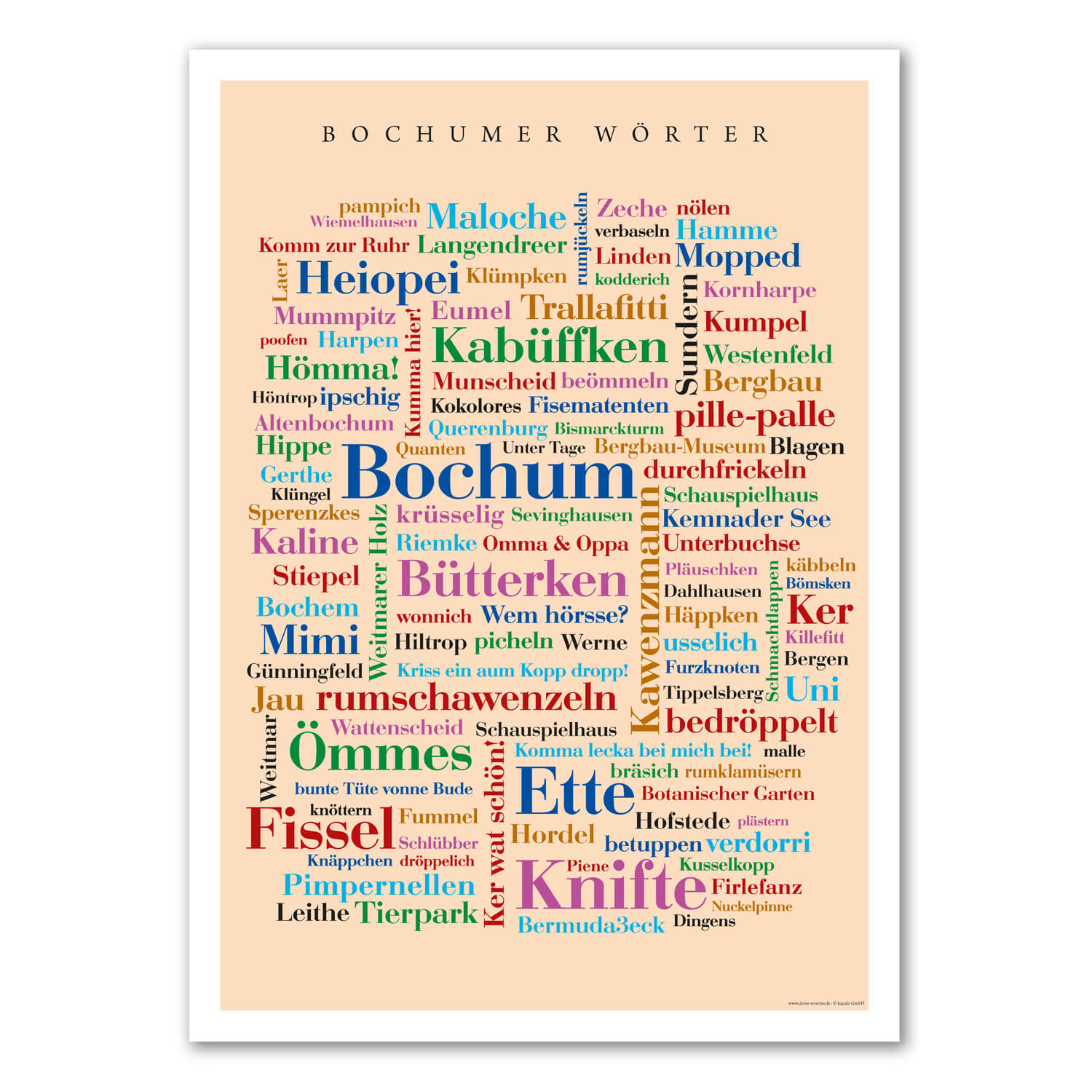 Poster Bochumer Wörter