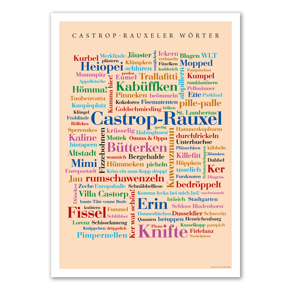 Poster Castrop-Rauxeler Wörter