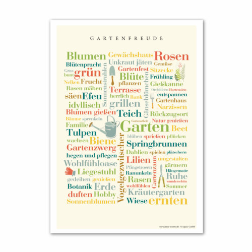 Gartenfreude -  Das Poster für Gartenfreunde