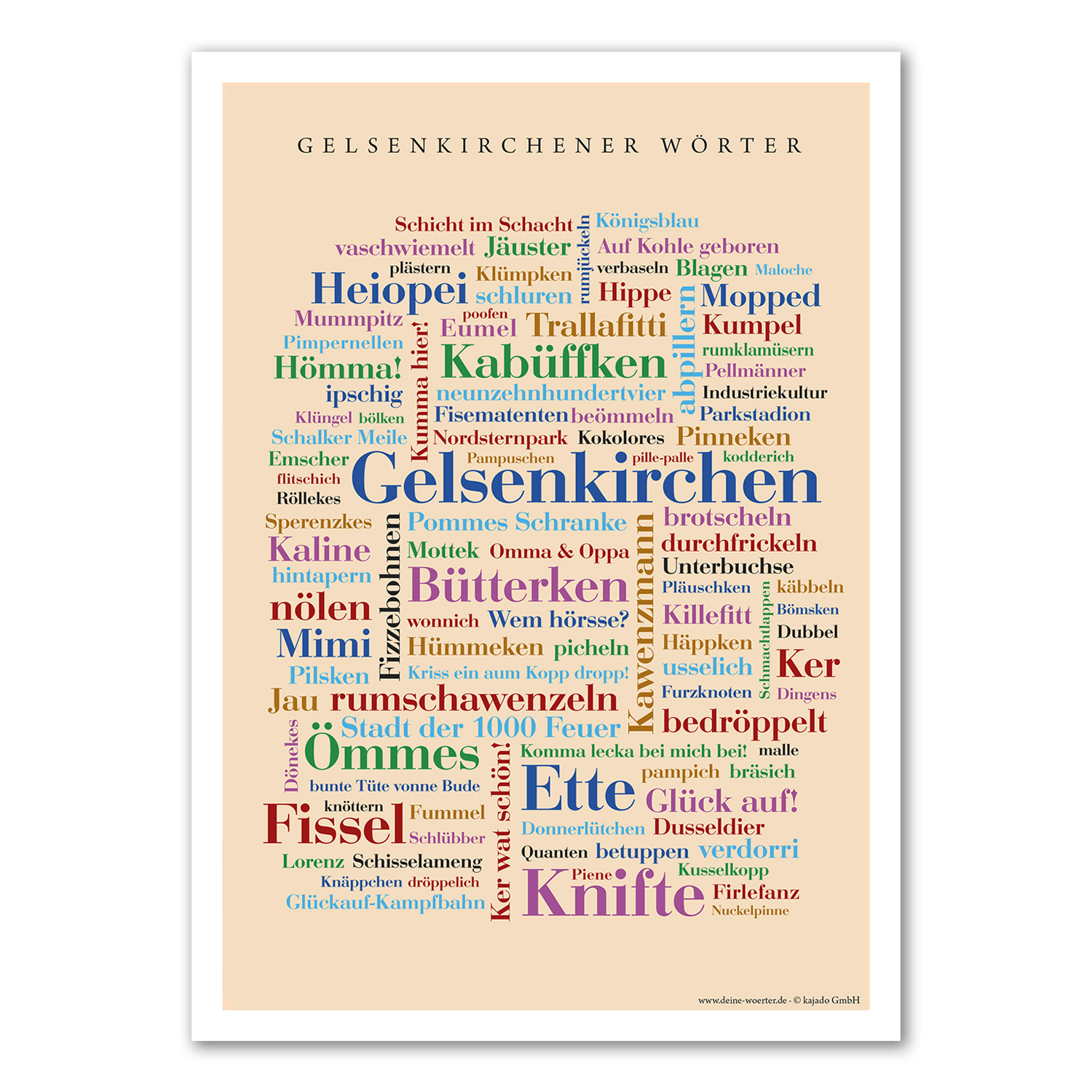 Poster Gelsenkirchener Wörter