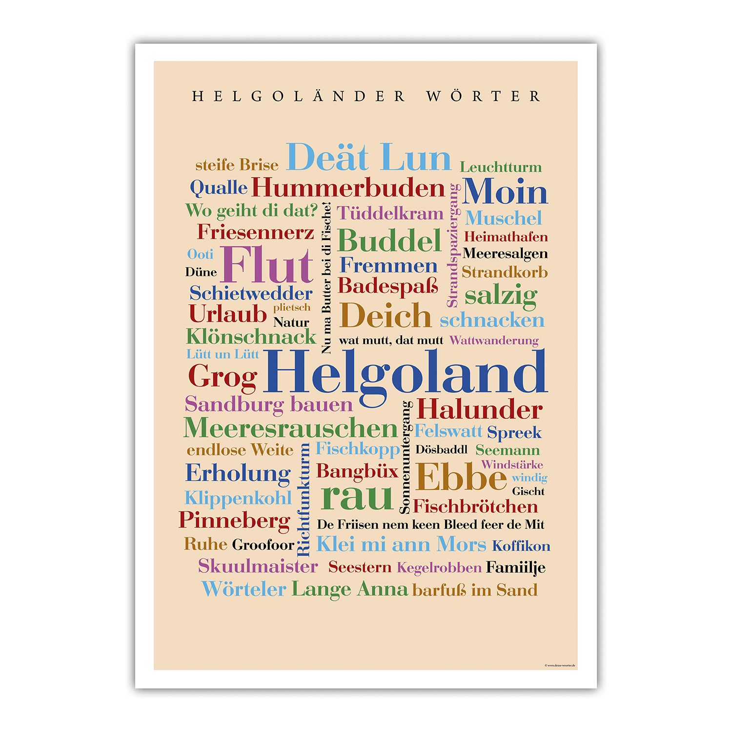Poster Helgoländer Wörter