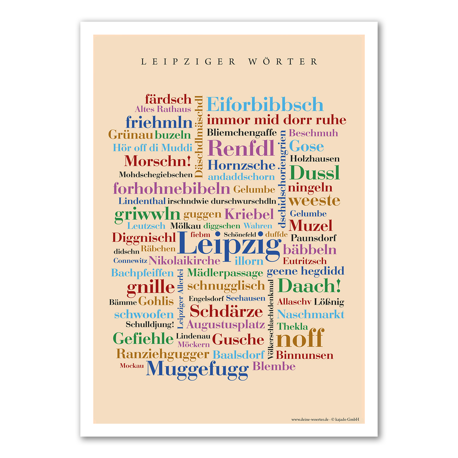 Poster Leipziger Wörter