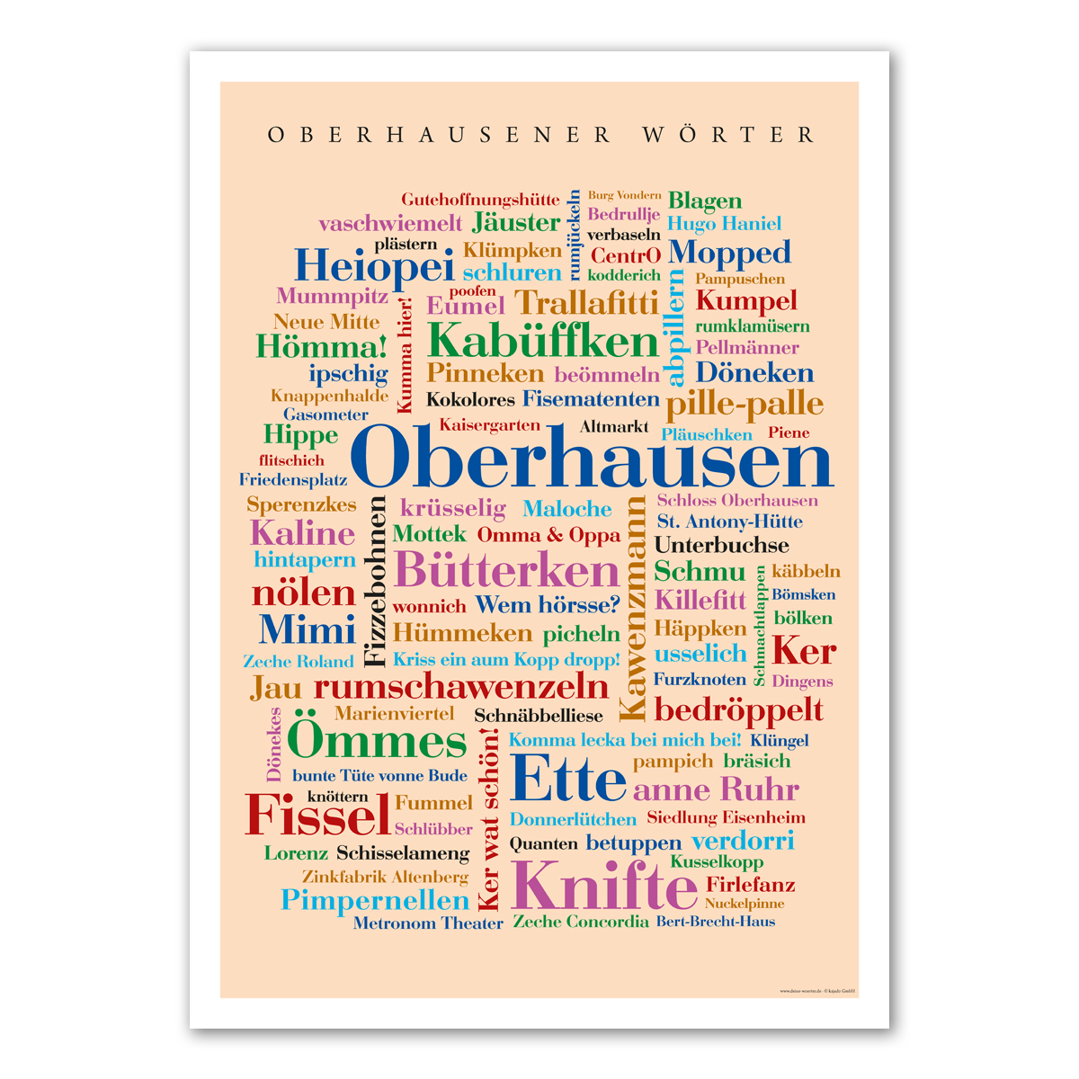 Poster Oberhausener Wörter