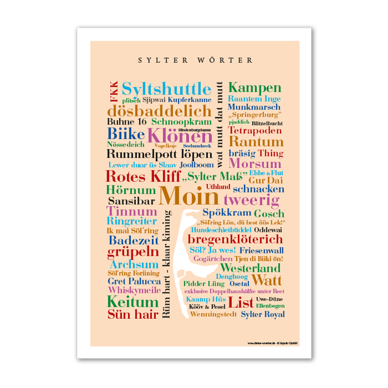 Poster Sylter Wörter