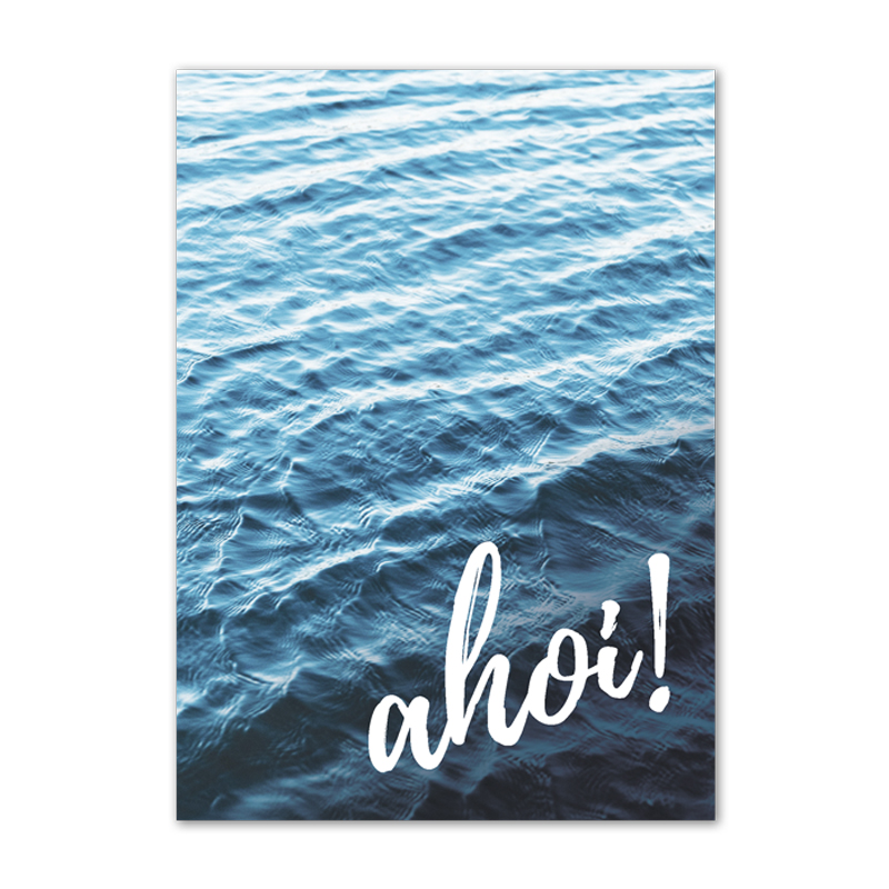 Postkarte Ahoi (DIN A6)