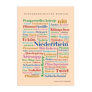 Postkarte Niederrheinische Wörter (DIN A6)