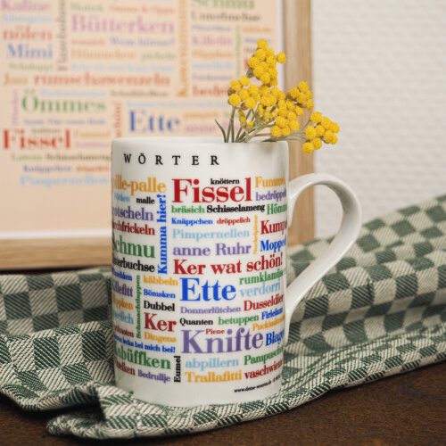 Die Tasse mit den schönen Ruhrpott Wörtern.